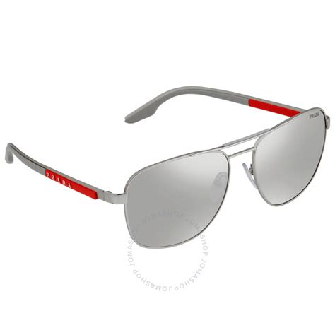 ops 53p8 5av5lo 62 14 prada|Prada Linea Rossa Light Grey Mirror Black Pilot Men's.